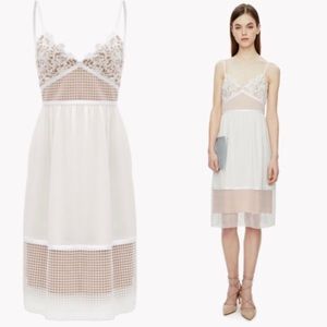 NWT THEORY MELAENA DRESS IVORY